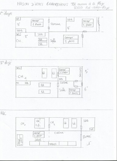 Location de vacances - Maison - Villa à Fort-Mahon-Plage - Plan detaillé