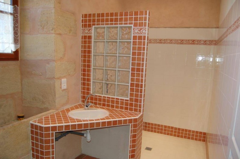 Location de vacances - Gîte à Saint-Médard-d'Excideuil - Salle d'eau Chambre 1