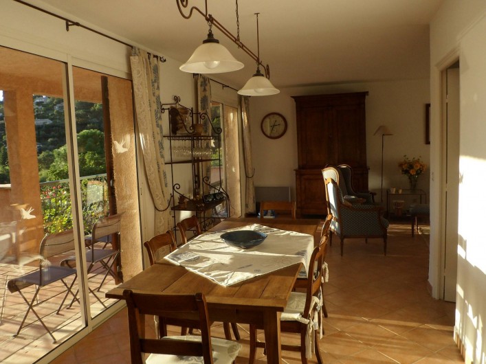 Location de vacances - Villa à Cavalaire-sur-Mer - 1er : salle à manger