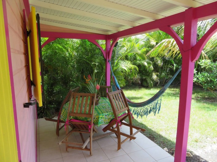 Location de vacances - Gîte à Le Moule - Vue de la terrasse pour le farniente