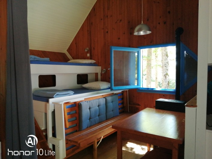 Location de vacances - Chalet à Champagnat - 3 lits 80 dont 1 escamotable dans chalet ''confort'' pour 4/5 personnes