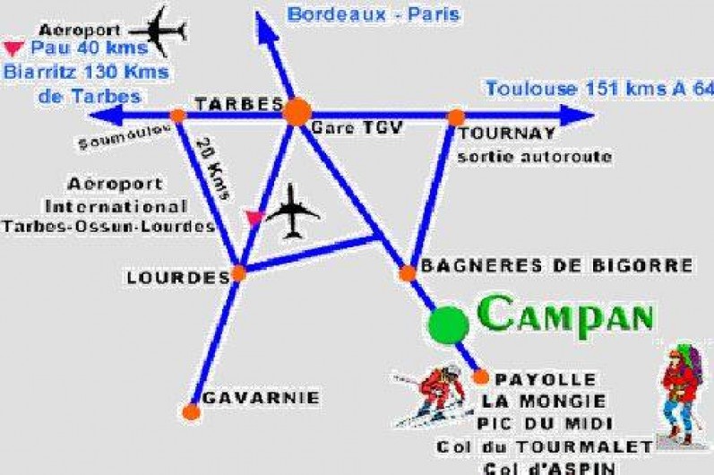 Location de vacances - Studio à Bagnères-de-Bigorre