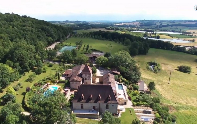 Location de vacances - Chambre d'hôtes à Saint-Pierre de Caubel - Missandre vu du ciel