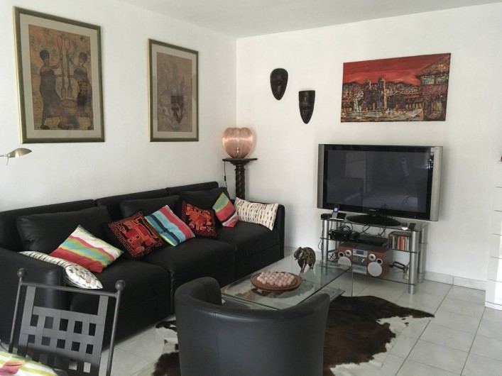 Location de vacances - Appartement à Cagnes-sur-Mer - Vue Salon