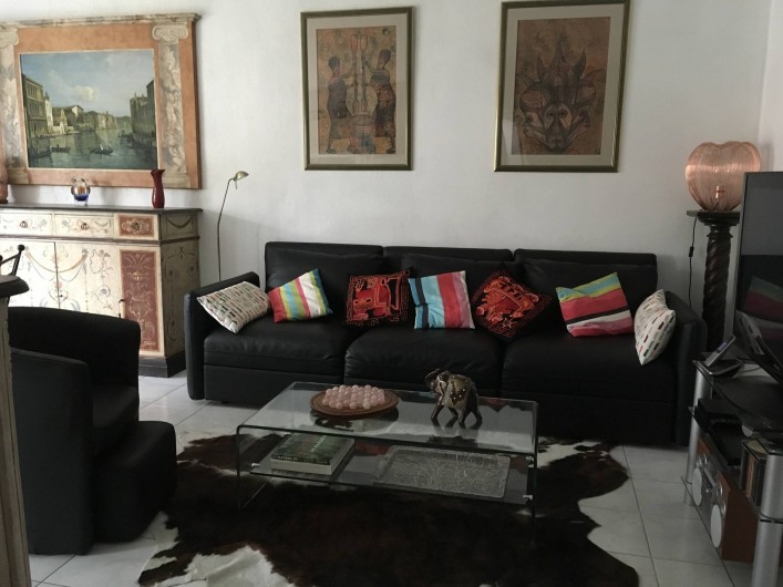 Location de vacances - Appartement à Cagnes-sur-Mer - Salon