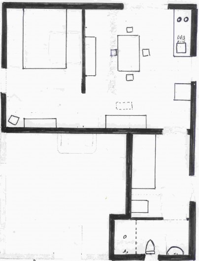 Location de vacances - Chalet à Morcenx Bourg - plan du gîte