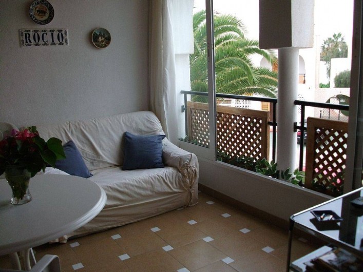 Location de vacances - Appartement à Puerto de Mazarrón - terrasse exterieur avec tv plate