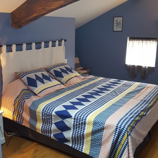 Location de vacances - Gîte à Angoumé - Chambre mansardée "Les Bleuets" 2 lits individuels ou 1 grand lit