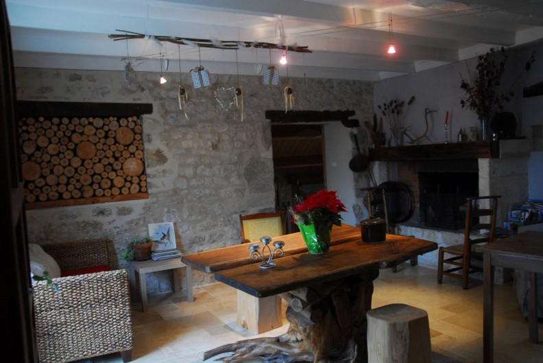 Location de vacances - Gîte à Lendou-en-Quercy - coin détente qui donne sur la grande terrasse