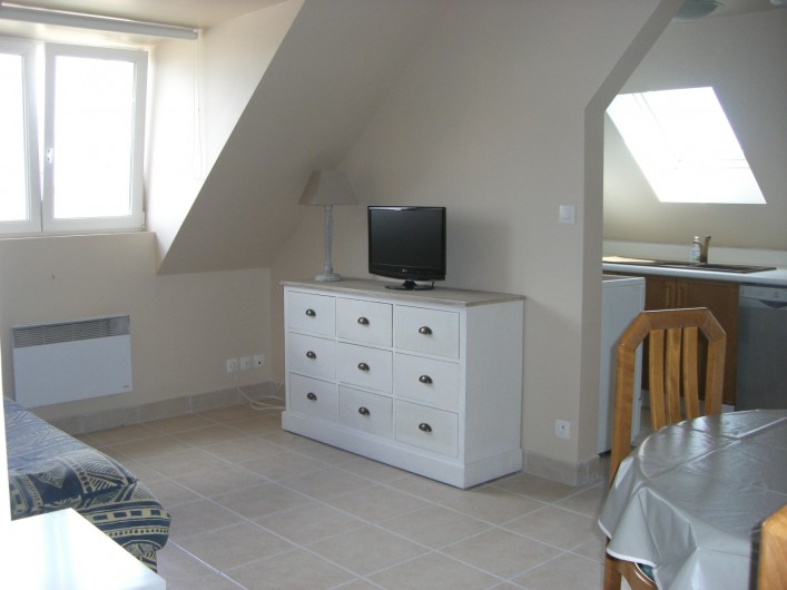 Location de vacances - Appartement à Merville-Franceville-Plage - Studio Salon, S.A.M. canapé lit 2 personnes