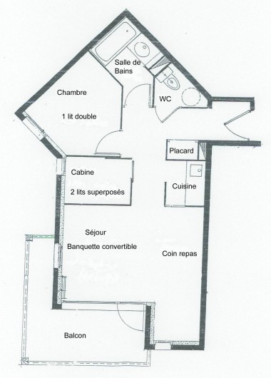 Location de vacances - Appartement à Vallandry - plan