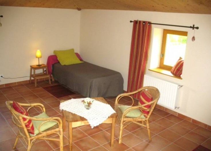 Location de vacances - Chambre d'hôtes à Saint-Laurent-d'Oingt - Chambre Horizon