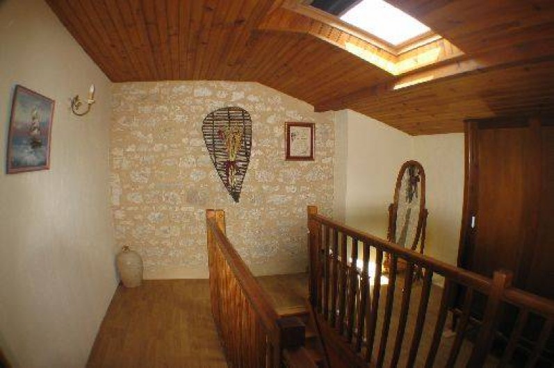 Location de vacances - Gîte à Thénac - Hall déservant les deux chambres de l'étage.