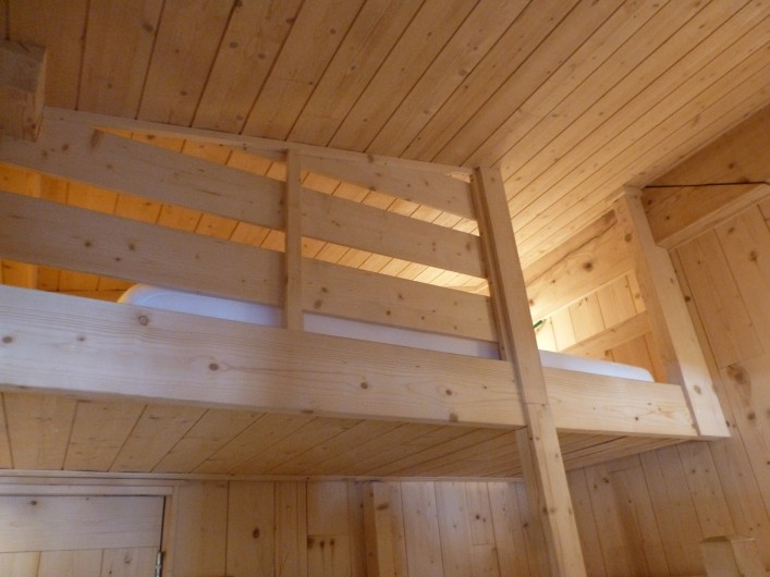Location de vacances - Studio à L'Alpe d'Huez - détail des lits superposés