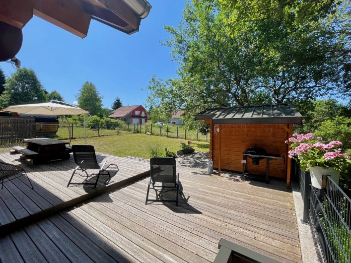 Location de vacances - Chalet à La Pesse - Vue depuis la terrasse