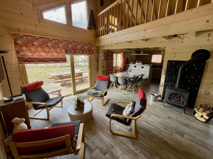 Location de vacances - Chalet à La Pesse - Pièce à vivre