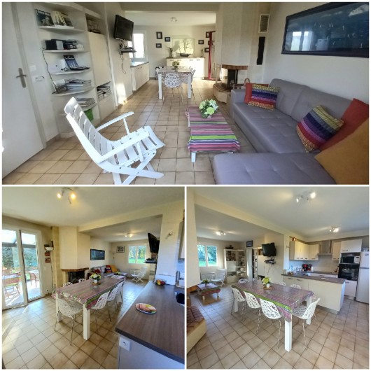 Location de vacances - Villa à Cancale - Vue de la pièce de vie au RdC.