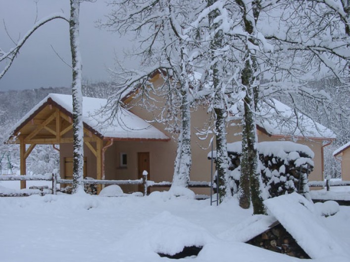 Location de vacances - Chalet à Marigny - gite de plain pied 80m2 coté nord en hiver