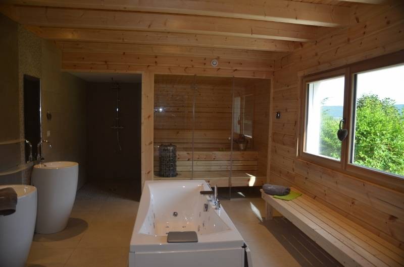 Location de vacances - Chalet à Marigny - espace bien-être sauna balnéo  chalet bien-être 150m2