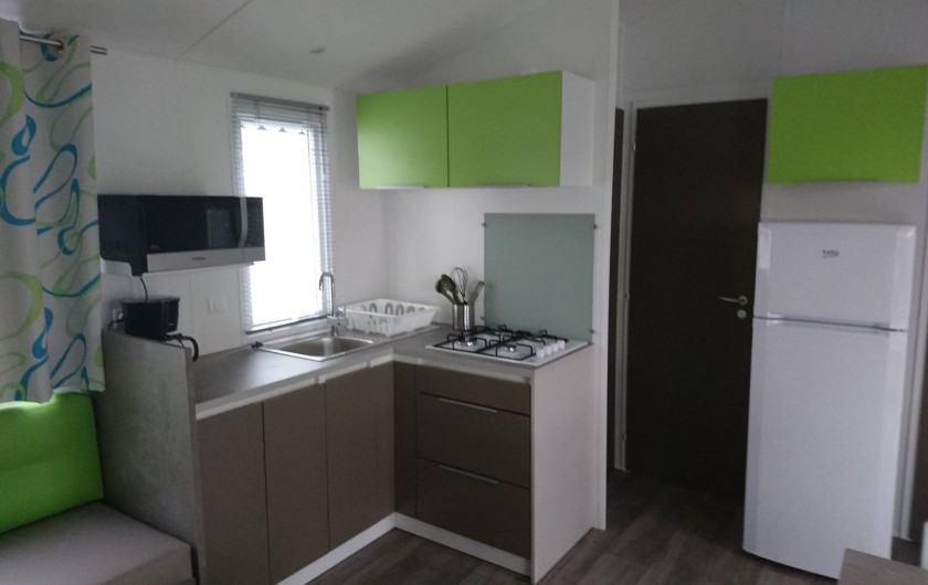 Location de vacances - Bungalow - Mobilhome à Aire-sur-la-Lys - Coin cuisine