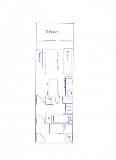 Location de vacances - Appartement à Méribel-Mottaret - plan appartement
