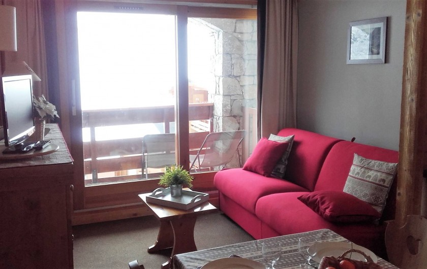 Location de vacances - Appartement à Méribel-Mottaret - coin salon