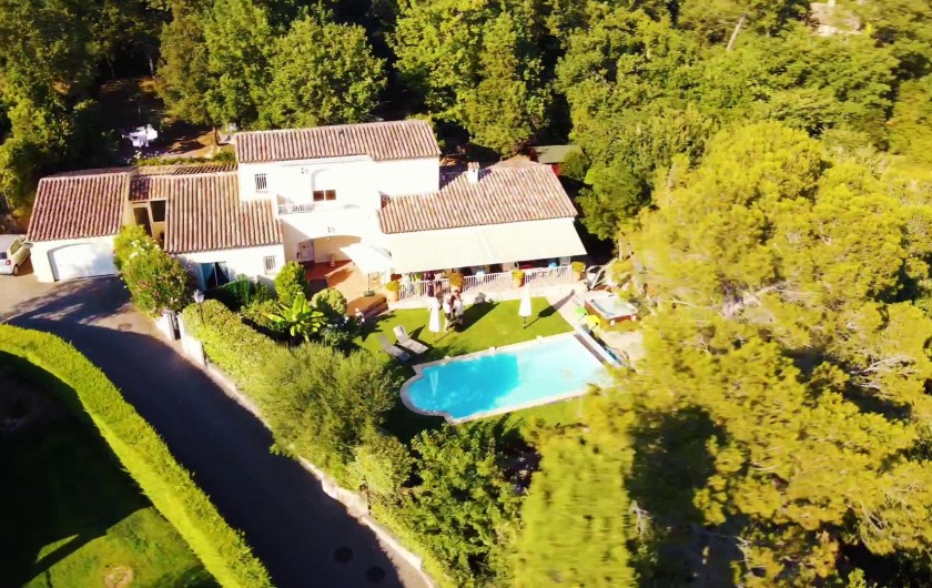 Location de vacances - Villa à Valbonne - vue du ciel