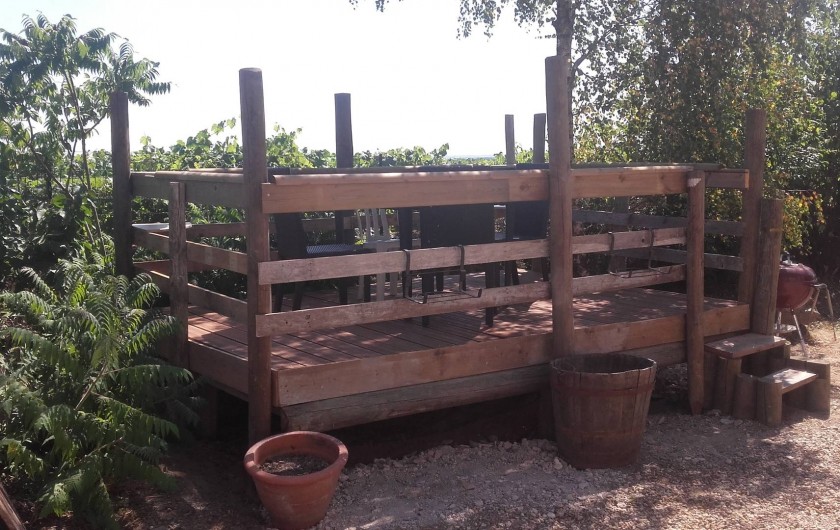 Location de vacances - Maison - Villa à Beaulieu-sur-Layon - La terrasse privative