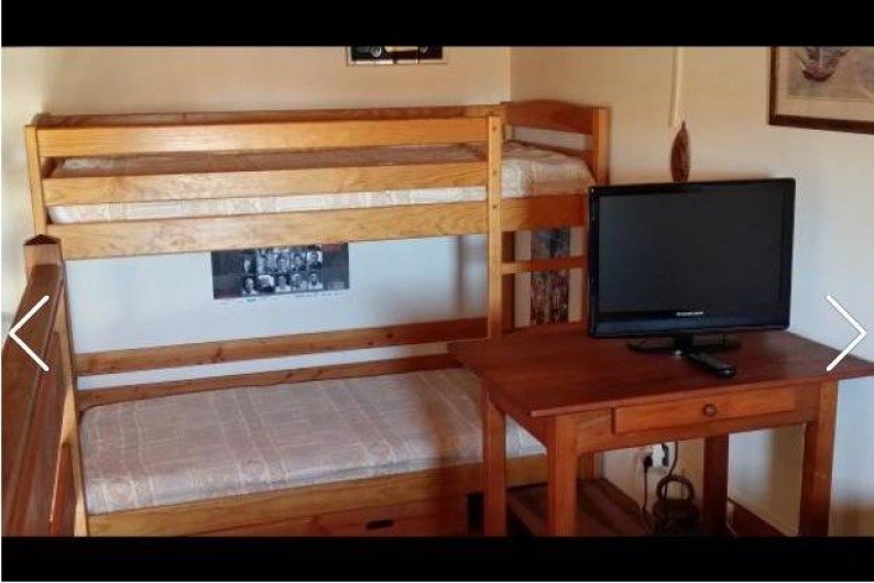 Location de vacances - Villa à La Tranche-sur-Mer - mezzanine avec lit de 90 superposer