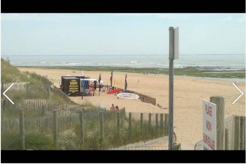 Location de vacances - Villa à La Tranche-sur-Mer - plage 2 exposition ouest avec poste de garde et restauration