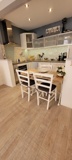 Location de vacances - Villa à Trouville-sur-Mer - coin cuisine équipée four, bouilloire, grille pain