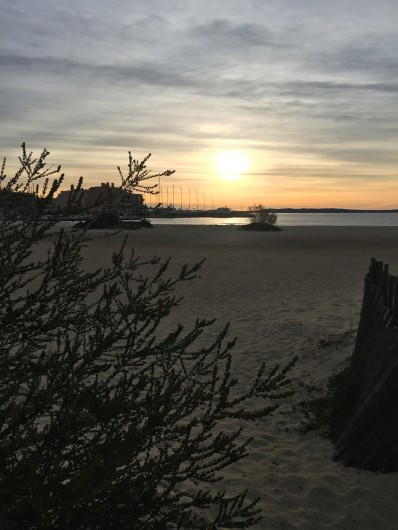 Location de vacances - Studio à Bormes-les-Mimosas - coucher de soleil sur Bormes