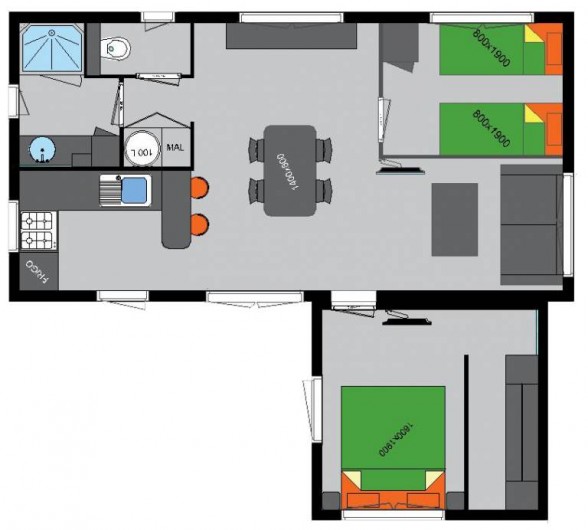 Location de vacances - Chalet à Rochefort-en-Terre