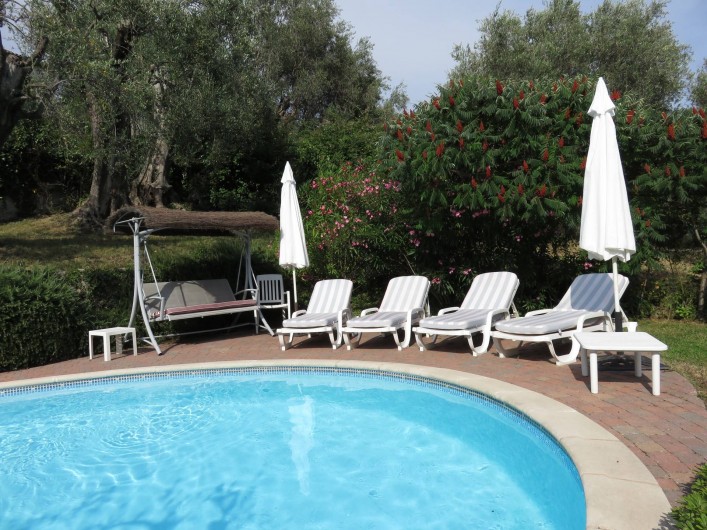 Location de vacances - Villa à Le Bar-sur-Loup - piscine