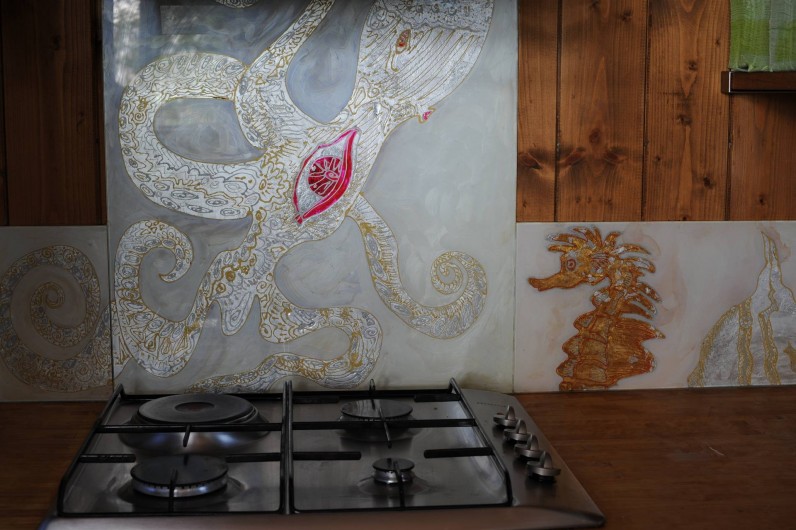 Location de vacances - Chalet à Le Cap Ferret - Plaque chauffante gaz 4 feus .