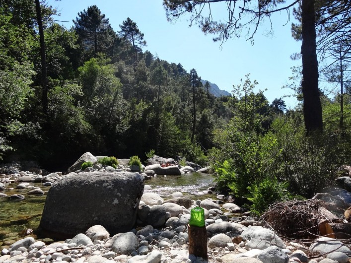 Location de vacances - Chalet à Orto - baignade en rivière à 10 mn