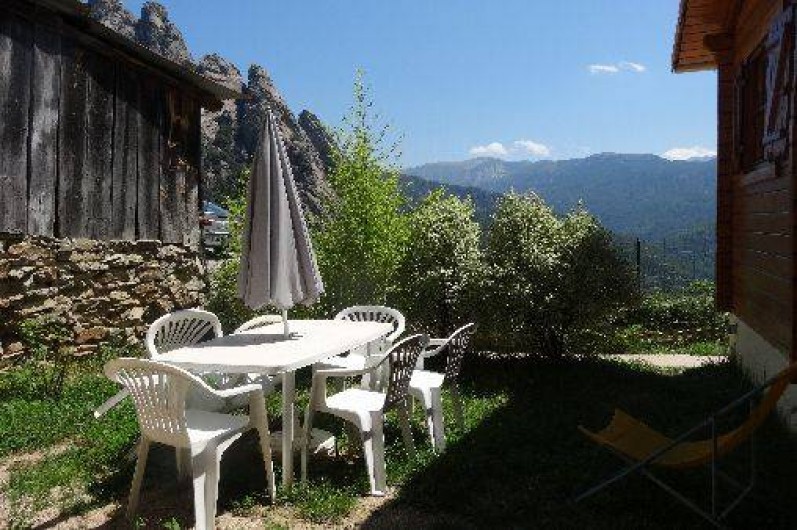 Location de vacances - Chalet à Orto - vue dégagée depuis coin barbecue