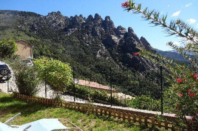 Location de vacances - Chalet à Orto - vue dégagée depuis coin transat