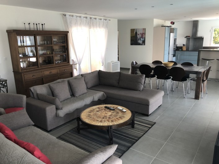 Location de vacances - Villa à Calcatoggio - Salon + Salle à manger