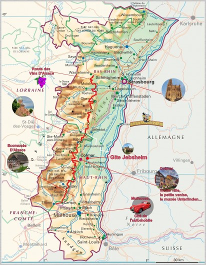 Location de vacances - Villa à Jebsheim