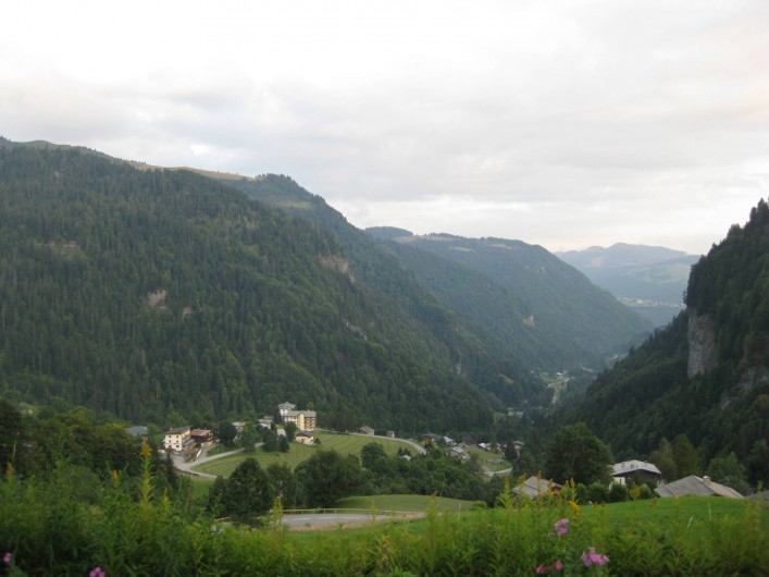 Location de vacances - Studio à La Giettaz - Vue de la fenêtre
