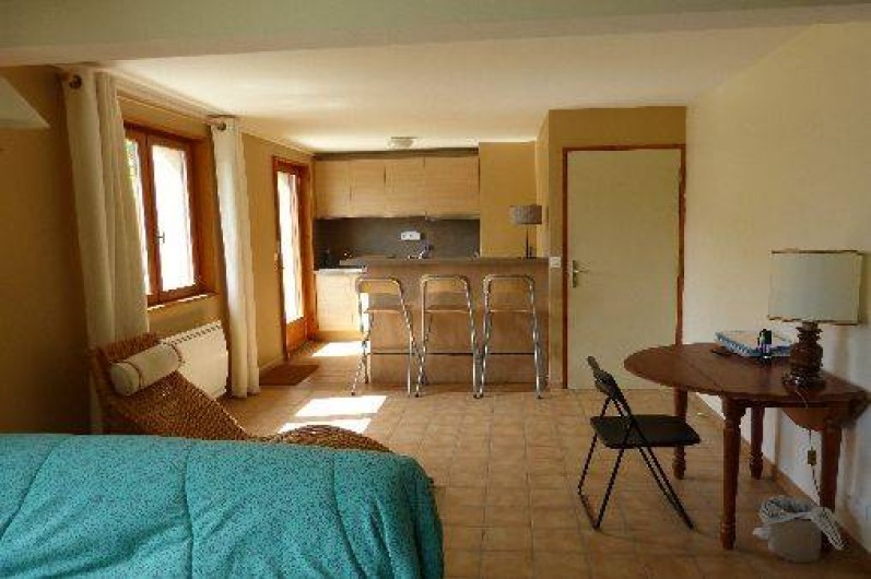 Location de vacances - Chalet à Briançon - coin salon et cuisine studio