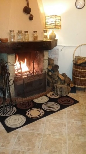Location de vacances - Maison - Villa à Rives-du-Loir-en-Anjou - ET POUR LES SOIREES FRAICHES "UNE PETITE FLAMBEE"
