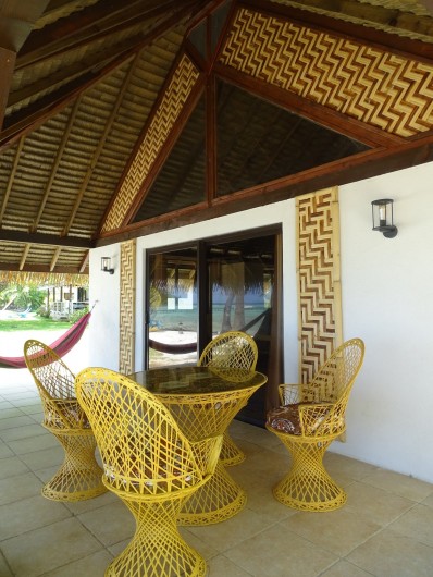Location de vacances - Bungalow - Mobilhome à Uturoa - TERRASSE BUNGALOW PLAGE