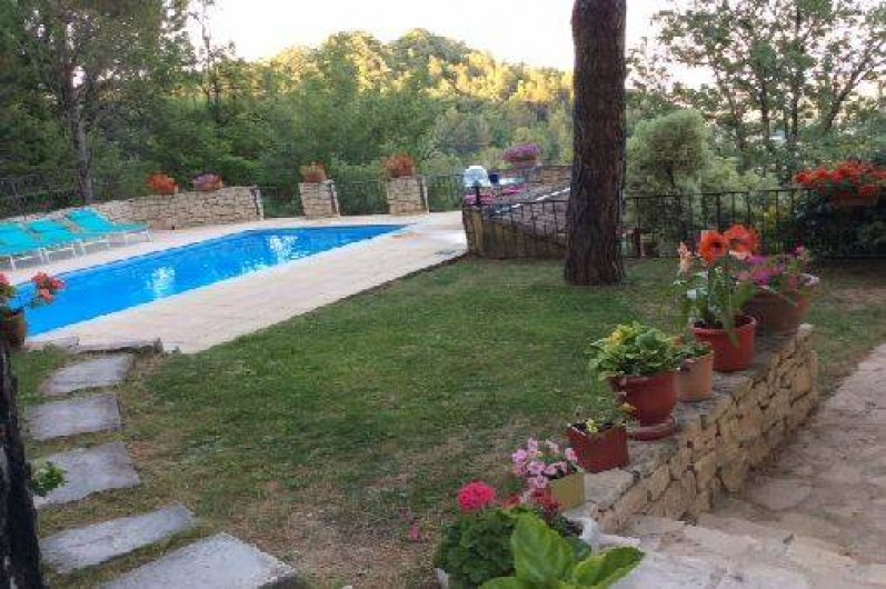 Location de vacances - Appartement à Le Teil - Pelouse pres de la piscine