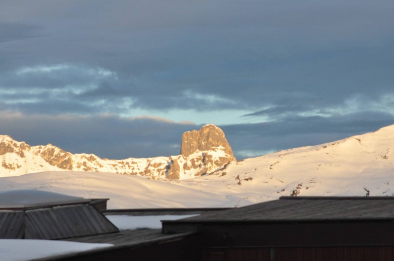 Location de vacances - Studio à Les Arcs - Vue depuis le balcon sur la Pierra Menta