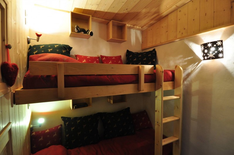 Location de vacances - Studio à Les Arcs - Coin Montagne- lits supperposés + lit-tiroir