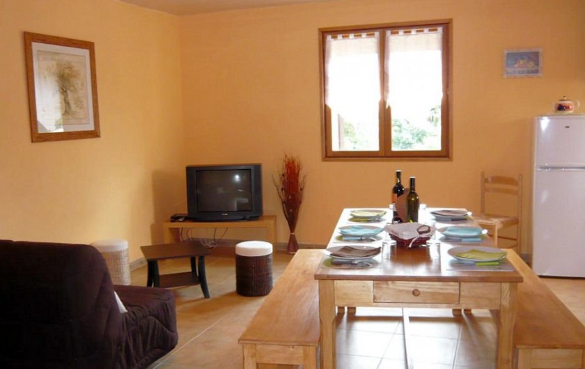 Location de vacances - Gîte à Sallèles-d'Aude - Coin salon gîte 1
