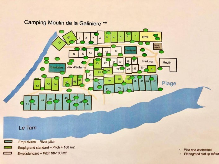 Location de vacances - Camping à Rivière-sur-Tarn