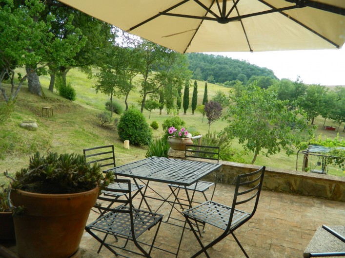 Location de vacances - Gîte à Campiglia D'orcia - Terrazza-giardino Casa Letizia
